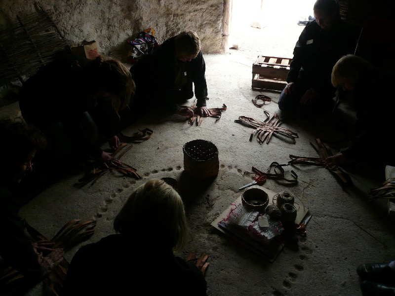 Stonehenge Neolithic hut basketmaking