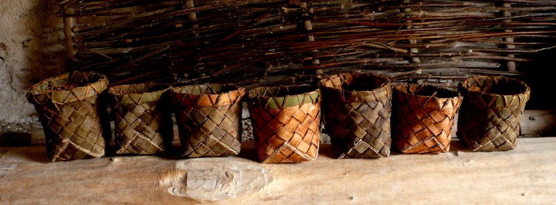 neolithic style willow baskets
