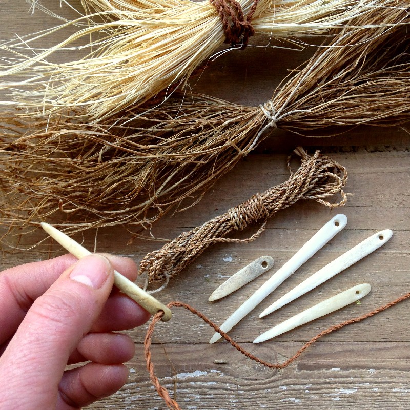 cordage bone needles 