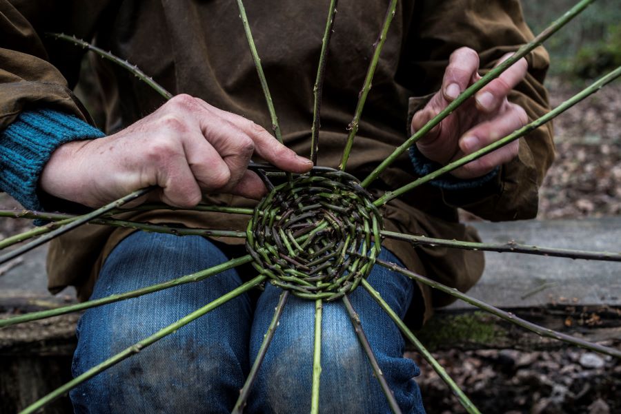 Making an Ash Pack Basket