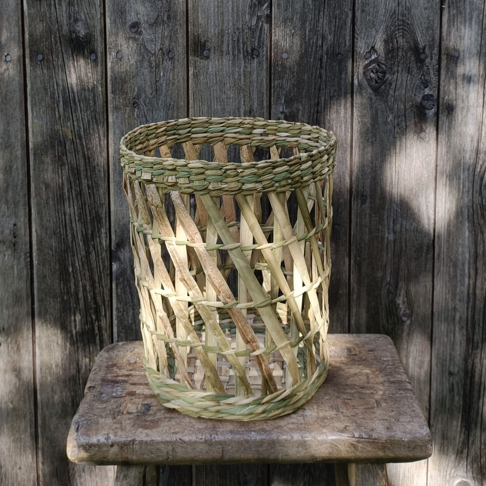 bulrush basket weaving course reed mace baskets